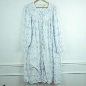 Vintage XXXL 3X Plus Size Nightgown Cottagecore Granny Pintuck Midi Cotton Midi
